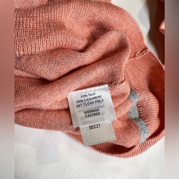 NORDSTROM Men’s peach Silk/Cashmere crew neck sweater size 2XL - Picture 11 of 13
